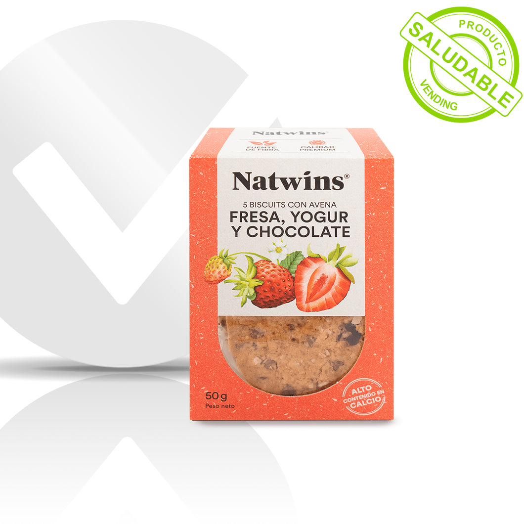 Natwins Espelta Fresa y Chocolate 45g - (desde 0,62€/ud)